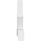 Ekena Millwork Vanguard Architectural Grade PVC Gable Bracket, 84"W x 28"H x 4"D x 4"F, 8/12 Pitch GBP084X28X0404VAN00 - alternate 4
